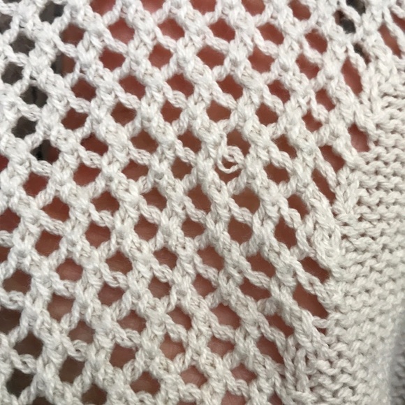 Silence + noise cream open weave sweater Small - Picture 11 of 11